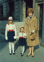 Julia Meade with daughters Caroline and Alice