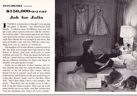 Julia Meade in LIFE Magazine, June 13, 1960