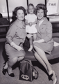 Julia Meade with Caroline Kunz, her mother, and her daughter Caroline, from August 1962