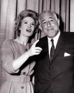 Julia Meade and William Castle in 1962
